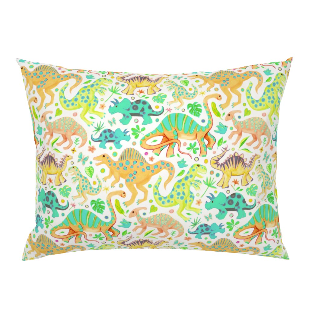 Happy Dinos - citrus colors, large