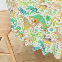 Happy Dinos - citrus colors, large