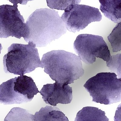 Plum spots • watercolor purple stains