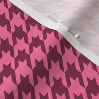 Houndstooth Small Custom Pink