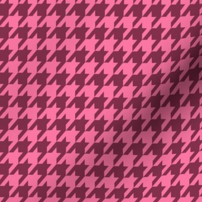 Houndstooth Small Custom Pink