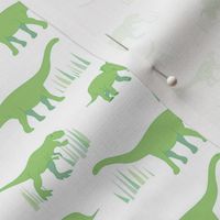 dinosaurs pattern- green-small