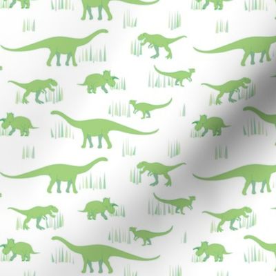 dinosaurs pattern- green-small