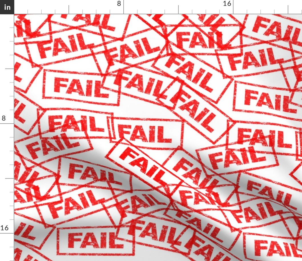 11 fail failure unsuccessful defeated miss flop lose rubber stamp red ink pad white background chop grunge distressed words seal pop art culture vintage retro current affairs strong message statement sign label symbols monochromatic joke gag novelty meme 