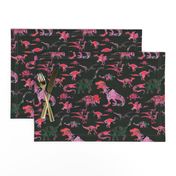 Dinos in Pink & Green Camouflage