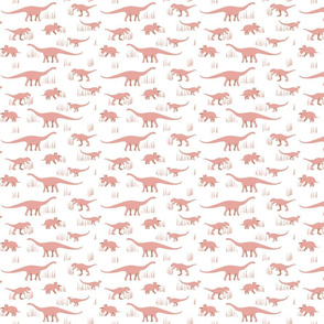 dinosaurs pattern- red-small
