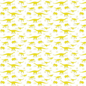 dinosaurs pattern- yellow-small