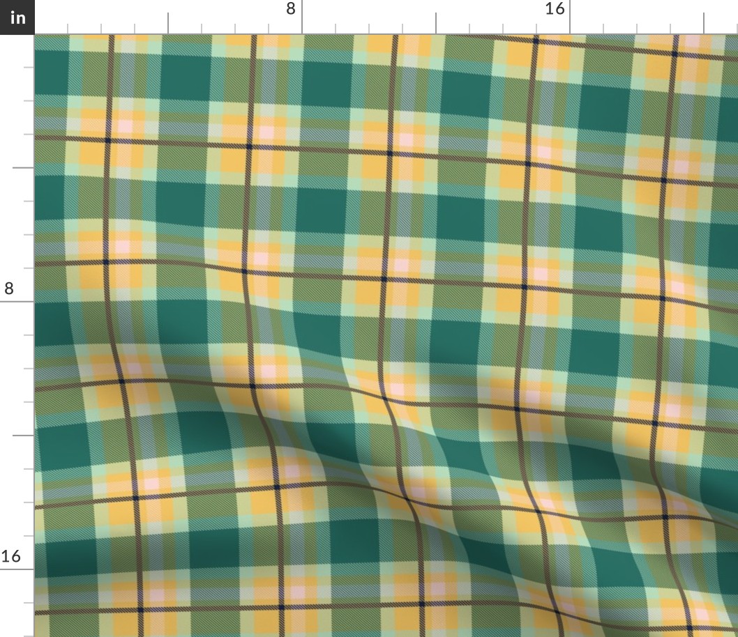 Blue and Yellow Plaid V.02