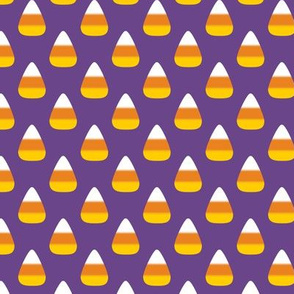 candy corn on purple