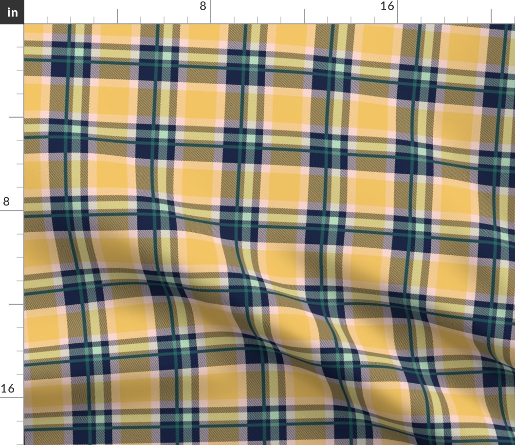 Blue and Yellow Plaid V.04