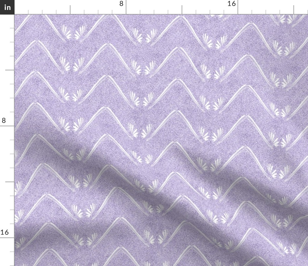 Petal Chevron in Velvety Lilac 