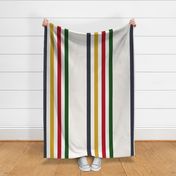 camp blanket, 2-inch stripes lengthwise