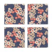 Blooming Daisy - Navy