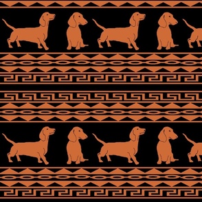 Greek Dachshunds Terra Cotta