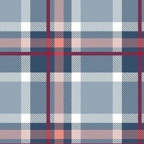 HotPink and Pale Blue Plaid V.01