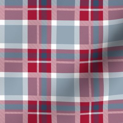 HotPink and Pale Blue Plaid V.02