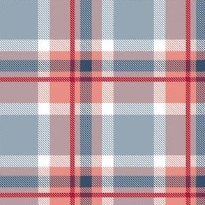 HotPink and Pale Blue Plaid V.04