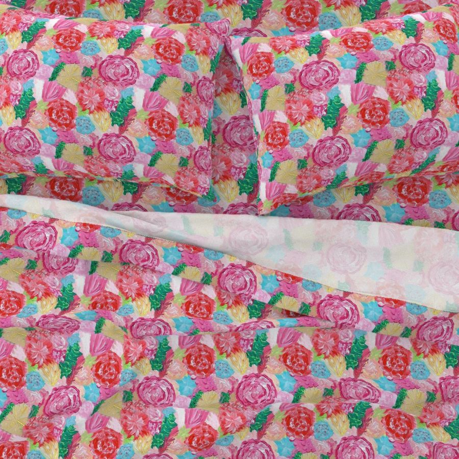 lilly print by yard hand painted floral