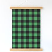 Buffalo Plaid (1.5”) Black + Kelly Green