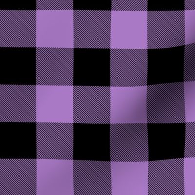 Buffalo Plaid (1.5”) Black + Purple