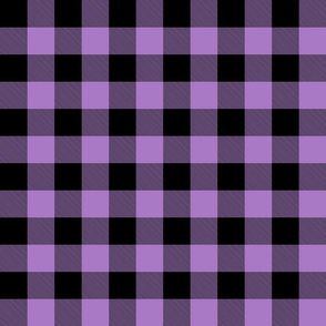 Buffalo Plaid (1.5”) Black + Purple