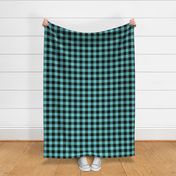 Buffalo Plaid (1.5”) Black + Island Blue