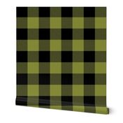 Jumbo Buffalo Plaid (3”) Black + Pepper Stem