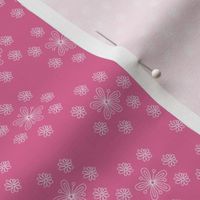 Pink and White Flower Scatter