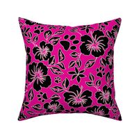 Paw Print Hawaiian Hibiscus - Fuchsia