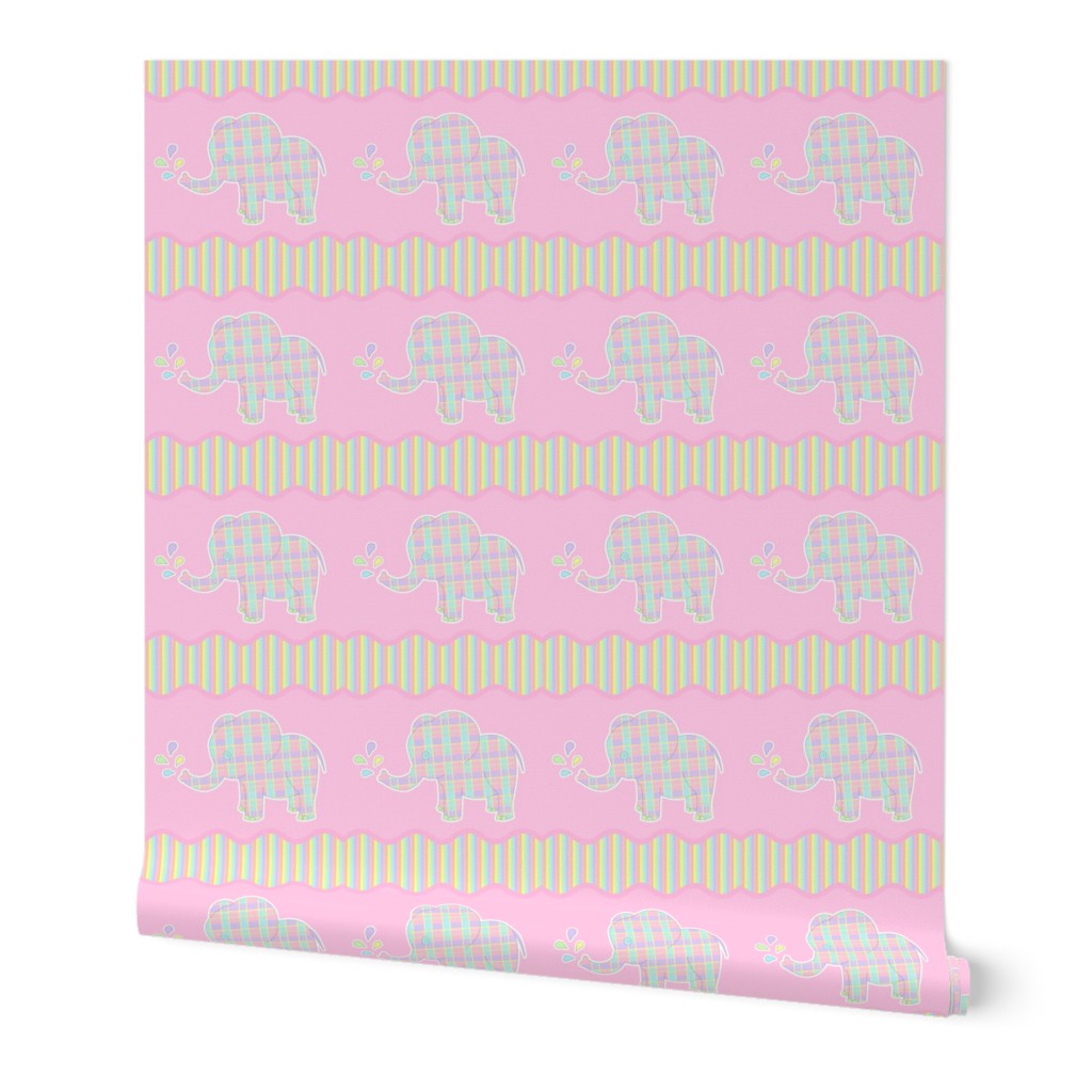 Baby Elephant Pastel Repeat