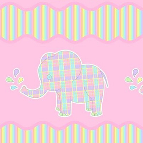 Baby Elephant Pastel Repeat