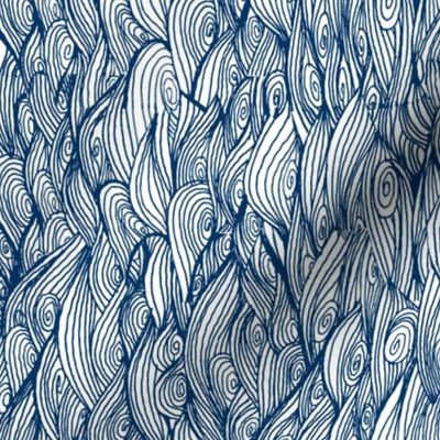 waves // hand-drawn wave nautical ocean fabric by andrea lauren