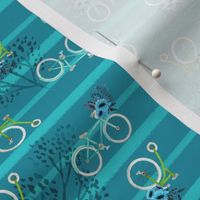 Spring Floral Bike V01-Turquoise