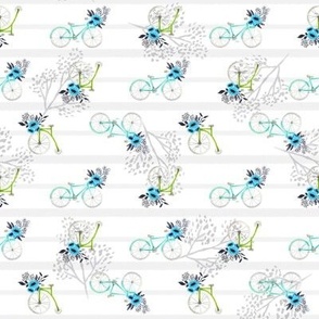 Spring Floral Bike V01-White