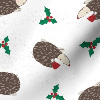 Hedgehog Christmas Tossed