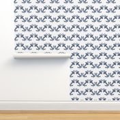 chevron anchors - light blue on white