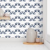 chevron anchors - light blue on white