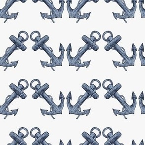 chevron anchors - light blue on white