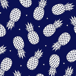 Pineapple - Navy background  small