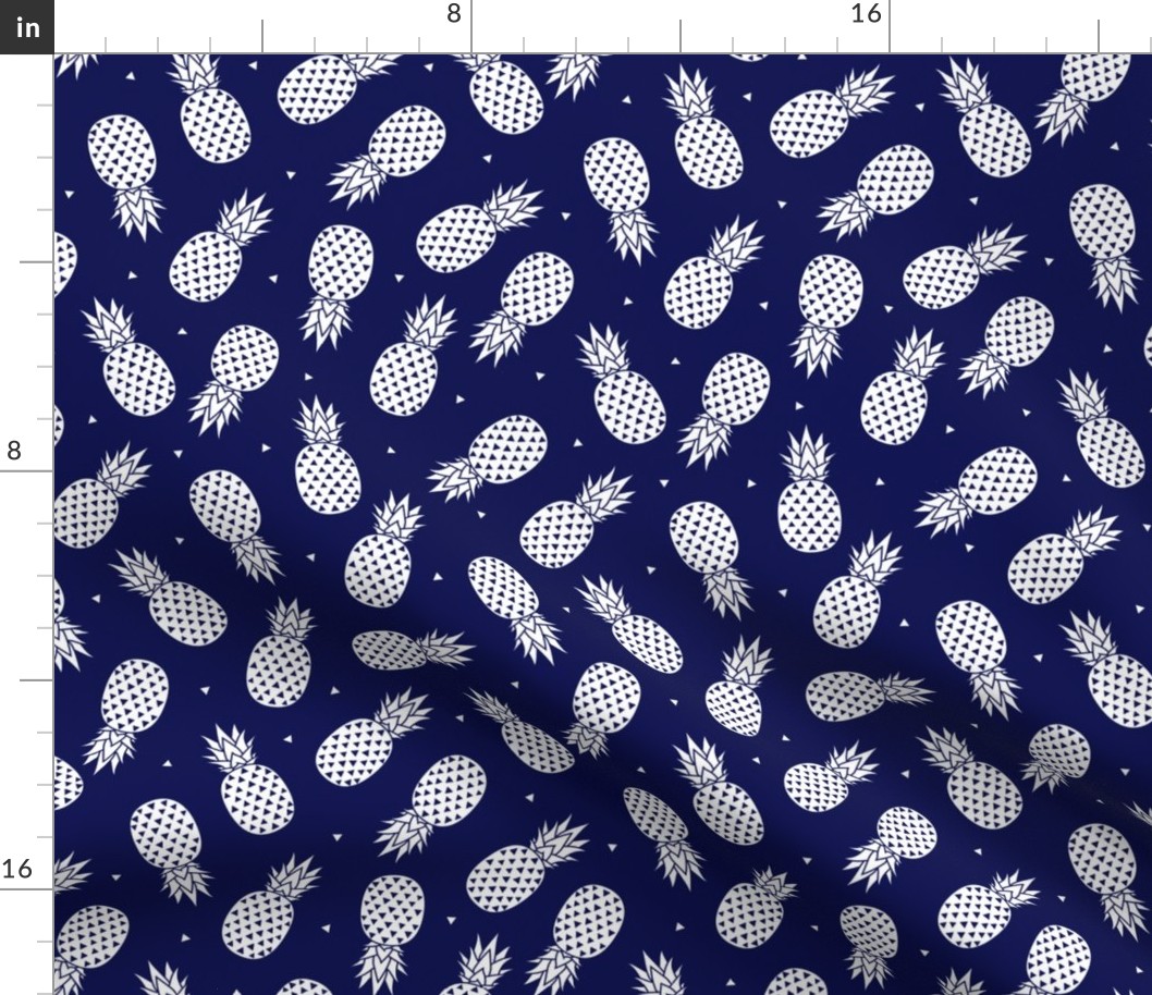 Pineapple - Navy background  small