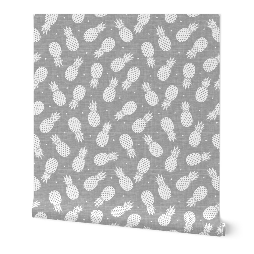 Pineapple White - Gray Texture small