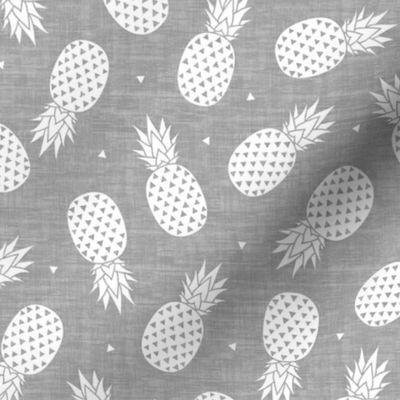 Pineapple White - Gray Texture small