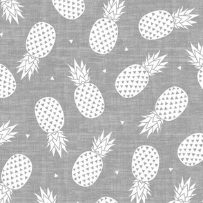 Pineapple White - Gray Texture small