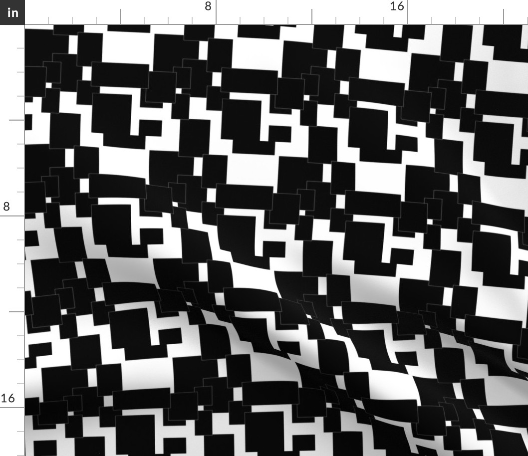 Black Squares in QR