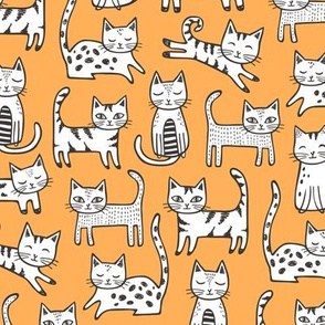Cats with Stripes Orange