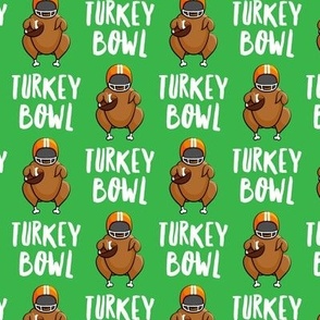 Turkey bowl - green - Turkey with football - LAD19