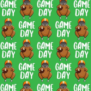 Game Day - green - Turkey with football - LAD19