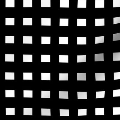 Film strip quilt black and white grid pattern