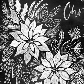 christmas chalkboard large scale