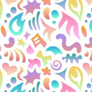 Crazy Shapes Pastel Gradient